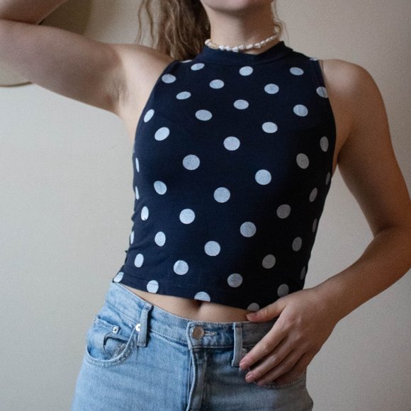 Polka dot muscle tee - Picture 4 of 5